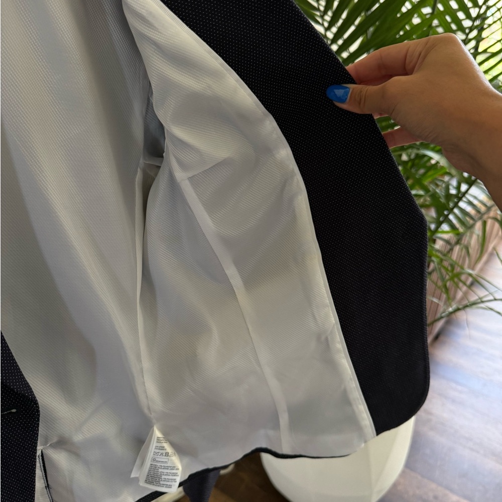 H&M Blue Blazer Suit Jacket - Picture 3 of 6